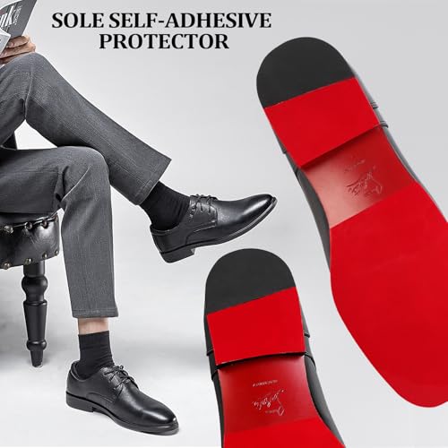 Image of Shoe Sole Protector, 4 Pcs Self Adhesive Shoe Bottom Protector for High Heels, Silicone Anti Slip Shoe Grips on Bottom of Shoes, Sole Guard Non Slip Pads for Shoes(12'' by 5'')
