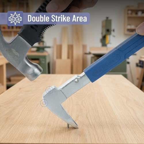 Bates- Cats Paw Nail Puller Tool, 10\", Small Pry Bar with Forged Steel Construction & No-Slip Cushion Grip, Crowbar Tool for Home Remodeling, Woodworking & Precision Tasks - Thumbnail 6