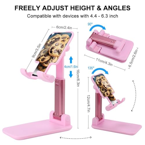 Support de téléphone pliable biscuits pour bureau compatible iPhone 16 - 2