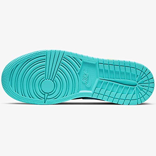 Nike Air Jordan 1 Mid Se (gs) Kinder Gro&szlig;e Bq6931-037 Gr&ouml;&szlig;e, Gelb Gr&uuml;n Schwarz, 5 Big Kid