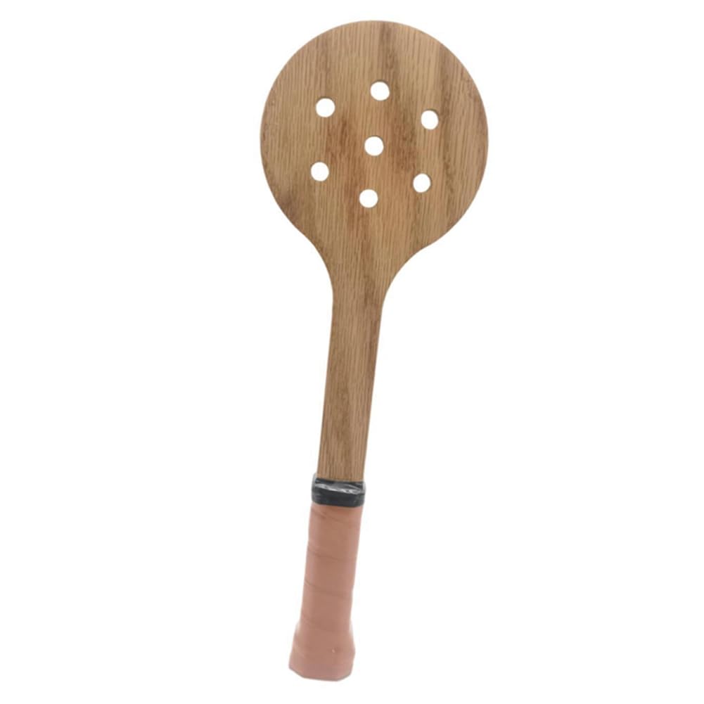 Racchetta in Legno Funzionale, Puntatore, Cucchiaio da Tennis, Allenatore, Strumento di Pratica di Swing, Attrezzatura Ausiliaria di Allenamento