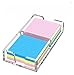 1/2Pcs Acrylic Notepad Holder Dispenser - 3x3 in Sticky Note Memo Holder for Desk Organizer Office Desk Accessories School Supplies(2pcs)