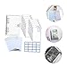 BCOATH Waterproof PVC 6-Ring Loose-Leaf Budget Binder Expense Tracking Sheets Portable Budget Planner for Personal Finance and Household Management