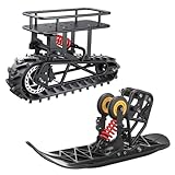 Bootime RT1 Snowmobile- Front Ski & Rear Track Conversion Kit Design for GT73 Pro/ GT54 Pro Electric Dirt Bike, Peak 3000W Motor, Wheel Torque 923N.m, DIY Electric Off-Road Bike Modifications