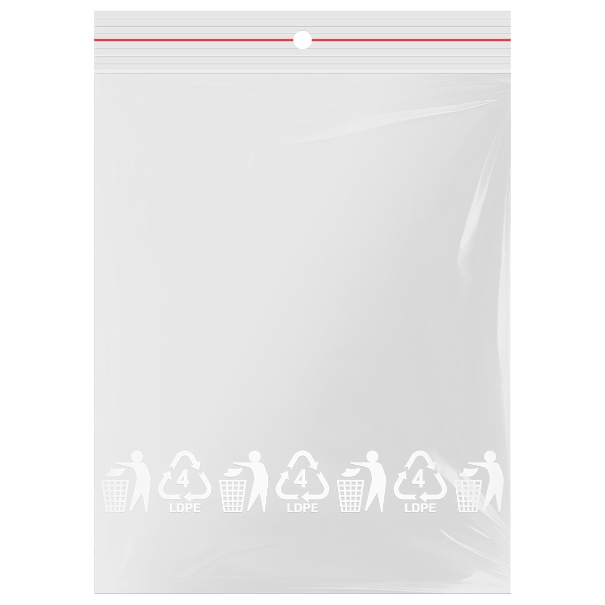 Lot de 400 sachets ZIP 20 x 25 cm - sachet plastique ZIP transparent de qualité supérieure