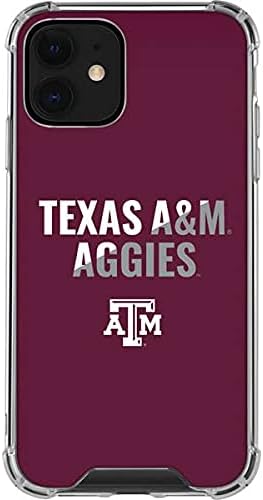 Skinit Clear Phone Case Compatible with iPhone 12 - Officially Licensed Texas A&M University Aggies Design