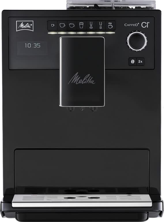 Melitta Caffeo CI - volautomatische koffiemachine - met melksysteem - bonenreservoir met twee kamers - directe knop - in 4 niveaus instelbare koffiesterkte - puur zwart (E970-003) - Image 3