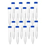 LOLIPPYY 30 Stück Teiliges Zentrifugenröhrchen mit Schraubverschluss Auslaufsicher Bpa Frei Kunststoff für Labor Molekularbiologie Chemie Biochemie Geeignet für Niedrigtemperatur