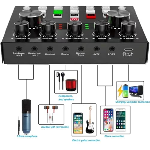 Microphone melangeur de son V8S pour streaming en direct - 2