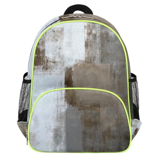 Sac à dos abstrait gris au design artistique unique pour petits garçons et filles