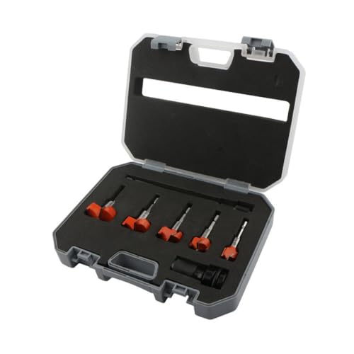 Juego de 5 brocas para carpintería, de carburo de tungsteno, autocentrantes, para taladrar madera, herramientas para carpintería miniatura 1