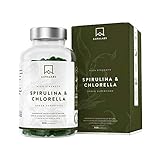 ➤ VERSATILIDAD DE USO - Cada dosis diaria de nuestro complejo de alga Espirulina y Chlorella proporciona hasta 1800 mg por dosis diaria (3 cápsulas) de algas puras. Y lo que es mejor, este polvo "verde" se puede disfrutar con jugos o batidos o incluso productos horneados, haciéndolo agradable para niños y adultos.