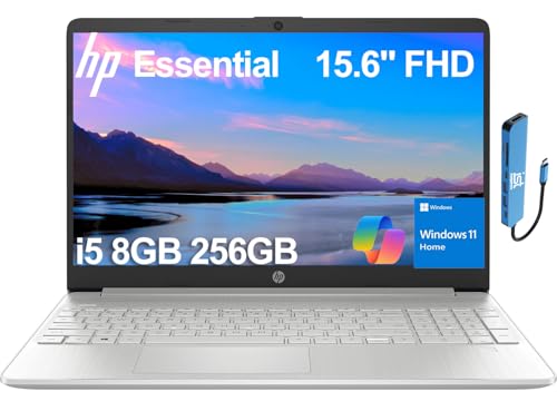 Laptop HP 15.6 pulgadas Core i5 8GB 256GB SSD Windows 11 miniatura 1