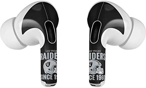 Skinit Decal Audio Skin Compatible with Apple AirPods Pro - Officially Licensed NFL Las Vegas Raiders Helmet Design