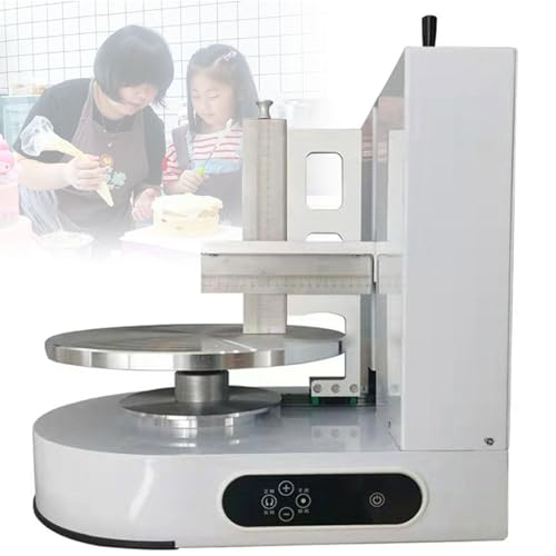 Máquina para glaseado de Pasteles, Herramienta automática para Alisar Pasteles, alisador de glaseado Ajustable para una Crema de Mantequilla y Fondant, raspador Esencial para Horne