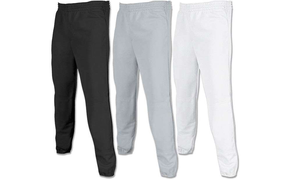 Martin SportsYouth Pull-Up Baseball/Softball Pants (Grey, Medium)