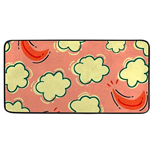 Tapis de cuisine antidérapant et imperméable lavable en machine
