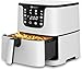 Price comparison product image PureMate Air Fryer with Digital Display & Recipes Book, 5.5L Healthy Oil Free 1700W Air Fryer with 7 Preset, LED One Touch Screen, Timer & Adjustable Temperature Control