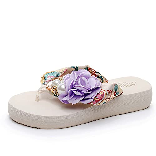 Summer parent-child thick-soled beach shoes clip sandals anti-slip herringbone slippers