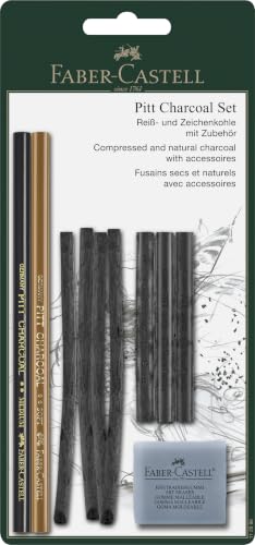 FABER-CASTELL - Pitt Charcoal Zeichenset 10-teilig