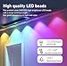 Clownya Permanent Outdoor Lights, Smart Outdoor LED String Lights,Christmas Lights RGB Color Changing,Scene Modes, IP67 Waterproof, App Control,Holiday, Party,Christmas Decorations (50FT)