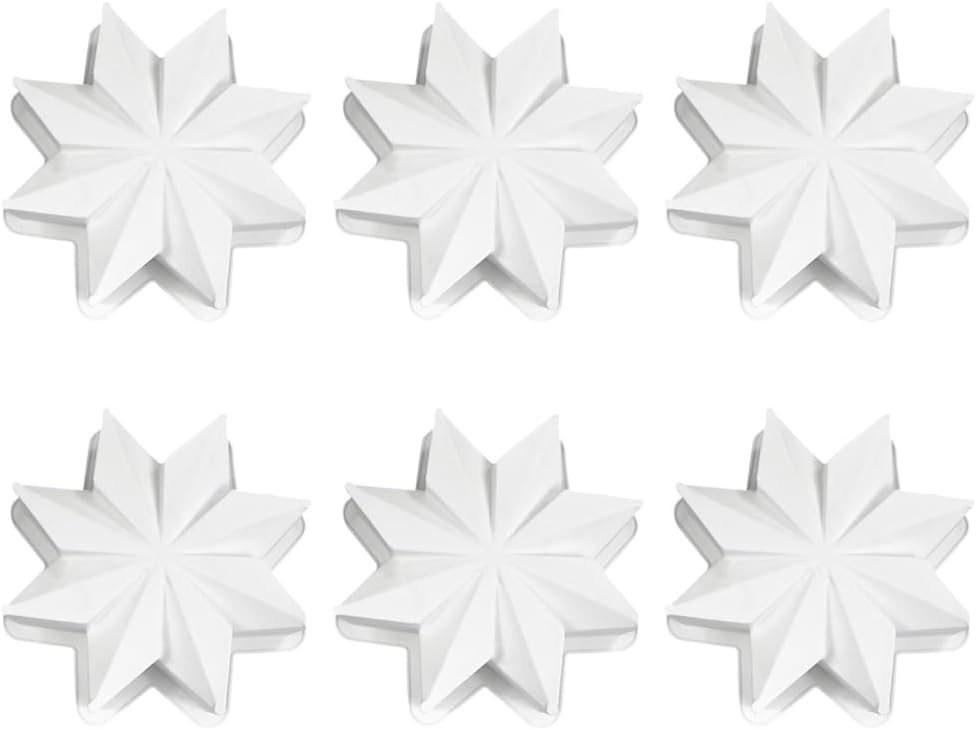Elegant Snowflake Dessert Molds for Christmas Party Treat Delicate Mousses Mould