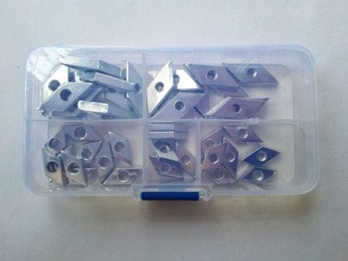 Generic 40pcs M5/M6 For Standard 3030/4040 Series T Sliding Nut Rhombus Nuts Assortment