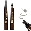 Lusucat Liquid Eyebrow Pen Waterproof Microblading Eyebrow Pencil with a Micro-Fork Tip Applicator Creates Natural Looking Brows Effortlessly