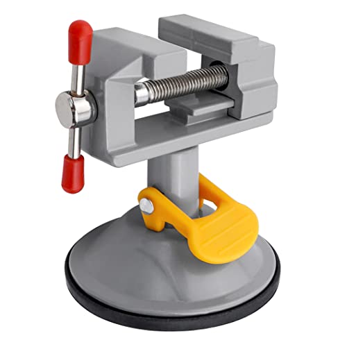 Yakamoz Mini Bench Vise 360 Degree Suction Vise Small Table Vice Clamp Workbench Vise for Jewelry Making DIY Wood Craft Carving Breads Drilling Bed Tool - Image 2