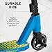 Mongoose Rise 110 Elite Freestyle Stunt Trick Scooter, Lightweight Alloy Deck & Heavy-Duty Frame Up to 220 lbs., Bike-Style Grip, Wheel Pegs Included, Blue/Yellow