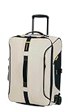 Samsonite Paradiver Light: Bolsa de Viaje con función de Ruedas y Mochila (55 cm), pequeña, Equipaje de Mano, Repelente al Agua, Ligera, 51 litros, Beige (Arena)