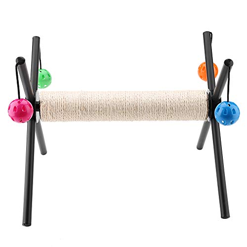 Fockety Poste de raspagem multifuncional, poste de jogo para gatos, gatinhos