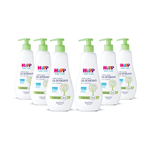 Crema Idratante HiPP Baby Care Per Viso E Corpo – Con Olio Di Mandorle Bio, Per Pelli Sensibili, 6 Pezzi Da 100 Ml