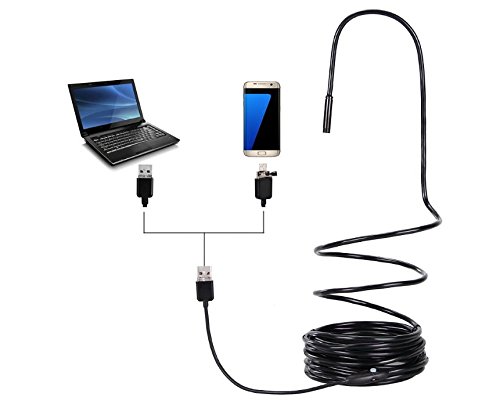 Endoskop, 5,5 mm, für Android-Smartphone/Tablet und Windows PC