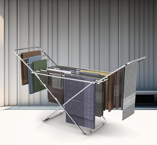 Image of SUNDRY Stainless Steel-Pro Folding Cloth Drying Stand, Drying Rack,Stand for Clothes Heavy Base (Heavy Steel)