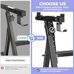 GrowDaily Porte-clés Piano Duty Piano Stand Z Style Ajustable Porte-clefs Porte-clé Piano Support de clavier 54, 61 Et 88 Clés Clés électriques Pianos numériques