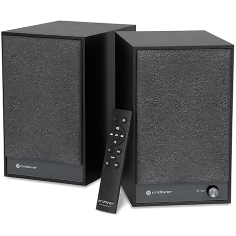 Andover Audio Speakeasy 4 Premium Powered Speaker System - User-Friendly Operation, Analog & Digital Inputs, Hi-Fi Wireless Bluetooth Stereo, Perfect for Turntables and Home Theater Setup Cover