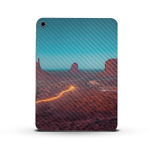 Image of MightySkins Carbon Fiber Skin Compatible with Apple iPad 10.9 inch 10th Gen (2022) Full Wrap Kit - Monument Valley | Protective, Durable Textured Carbon Fiber Finish | Easy to Apply | Made in The USA