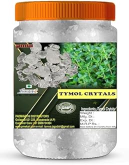 Pmw - Pure Thymol Crystals - Ajwain Ki Phool - Joni Guti - Yamani - Ajamo - Vamu Puvvu - 500 Grams - Loose Packed - 100 Percent