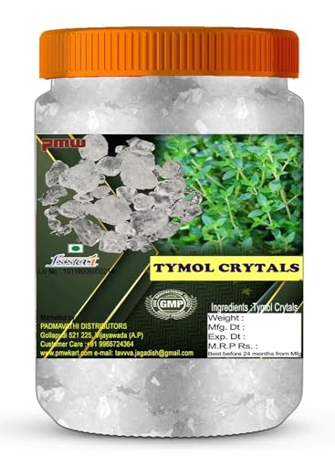 Pmw - Pure Thymol Crystals - Ajwain Ki Phool - Joni Guti - Yamani - Ajamo - Vamu Puvvu - 500 Grams - Loose Packed - 100 Percent