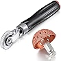 2 Pieces Tire Patches Tools, Tire Patch Roller and Tire Buffer Wheel, Tire Repair Grinding Head Buffing Wheel for Air Tire Buffer (42 mm)