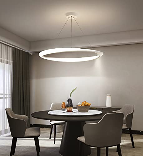 Luminaire télécommandé LED au design suspendu pour salon et chambre