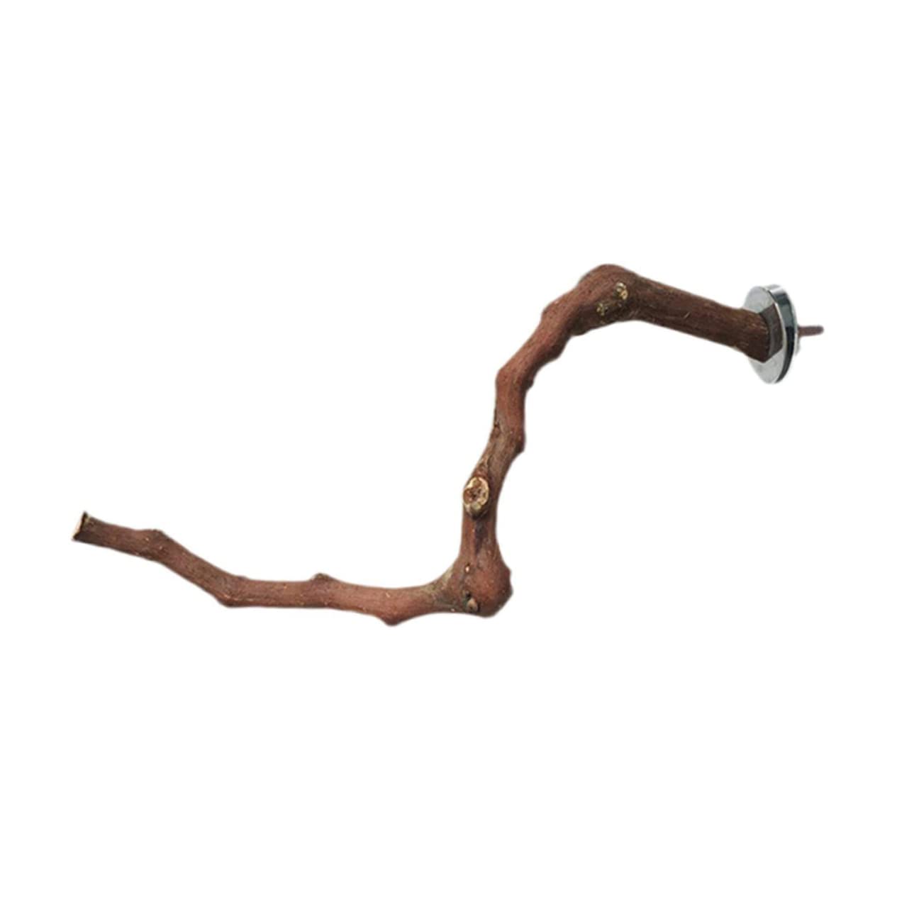 Housoutil 3pezzi Posatoio Per Uccelli Legno Giocattolo Per Addestramento Pappagalli Facile Da Installare Struttura Stabile Ottimo Per Gabbie Di Uccelli Stile Random