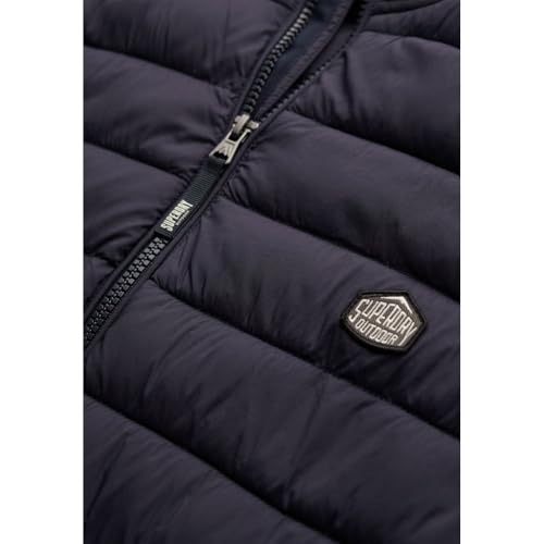 SUPERDRY Fuji Lite Padded Gilet Abrigo, Eclipse Navy, S Unisex Adulto