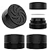 Dragon Chewer Supercell Black Glass Thick Child Resistant Containers Concentrate Storage Jars for Oil, Lip Balm, Wax, Cosmetics Premium PE Cap Seal Lid (10)