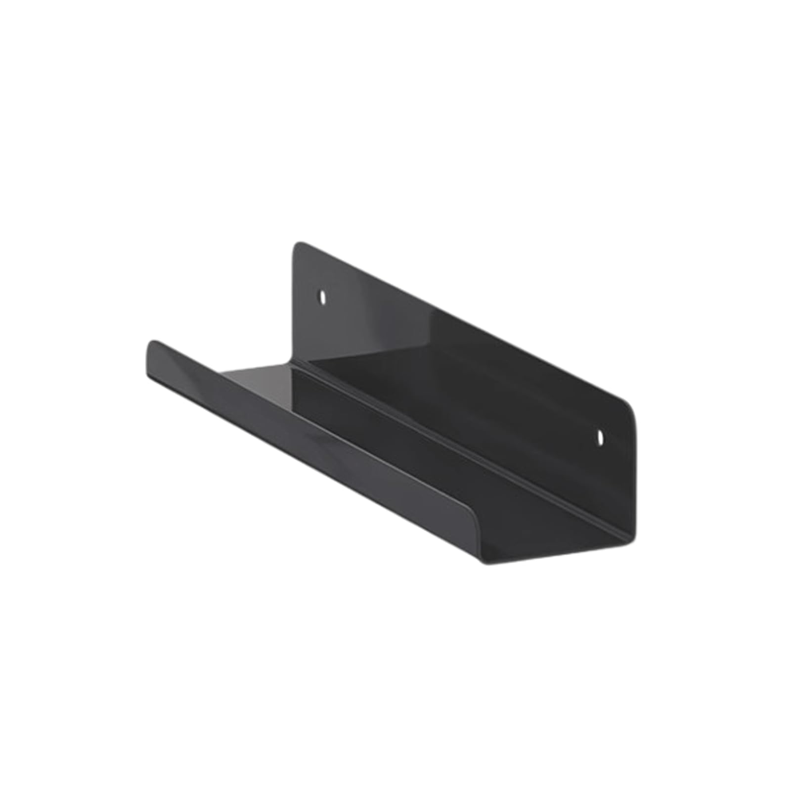 Lpmengs-EU Sample Rack Metal Floor Tile Display Stand 1pcs Wooden Floor Sample Holder Heavy Duty Floating Shelf For Retail Stores(Black,11.8")