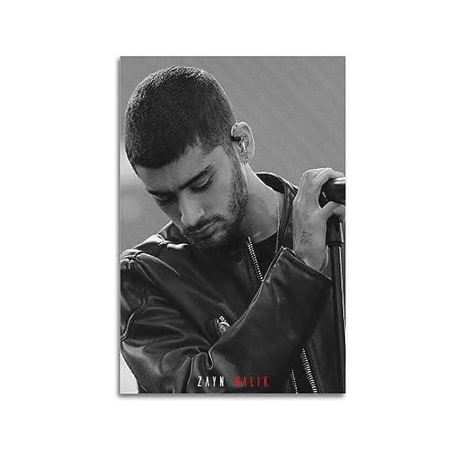 VZRSQZK Zayn Malik - Póster de cantante, pintura decorativa, lienzo, pósteres de pared e impresión artística moderna para decoración de dormitorio familiar, 12 x 18 pulgadas (30 x 45 cm)