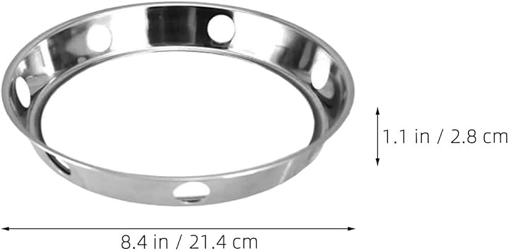 Wok Ring for Stove: Stainless Steel Pan Rack - Cookware Support Stand for Electric Gas Stove - Heat-Resistant Skillet Trivet - Countertop Dining Table