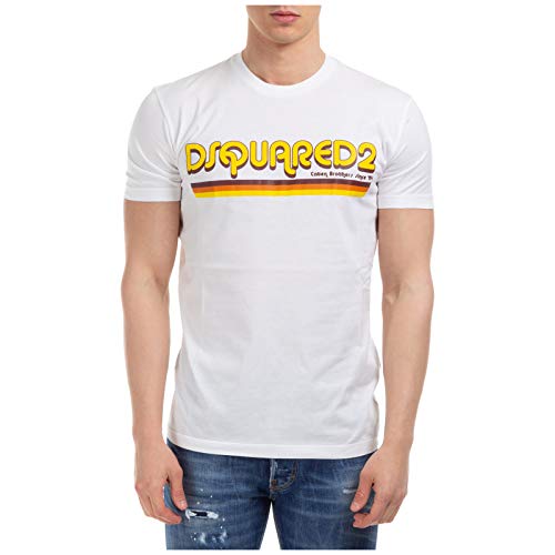 DSQUARED2 Hombre T-Shirt S71GD0887 S22427 100 Camiseta