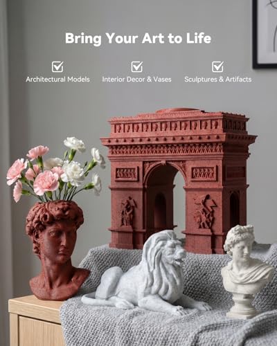 Image of SUNLU 4KG Marble PLA Filament Bundle 1.75mm, Realistic Stone Veining & Matte Finish, 3D Printer Filament PLA Marble Texture, Ideal for Architectural Models and Decor, 1kg Spool, 4 Packs